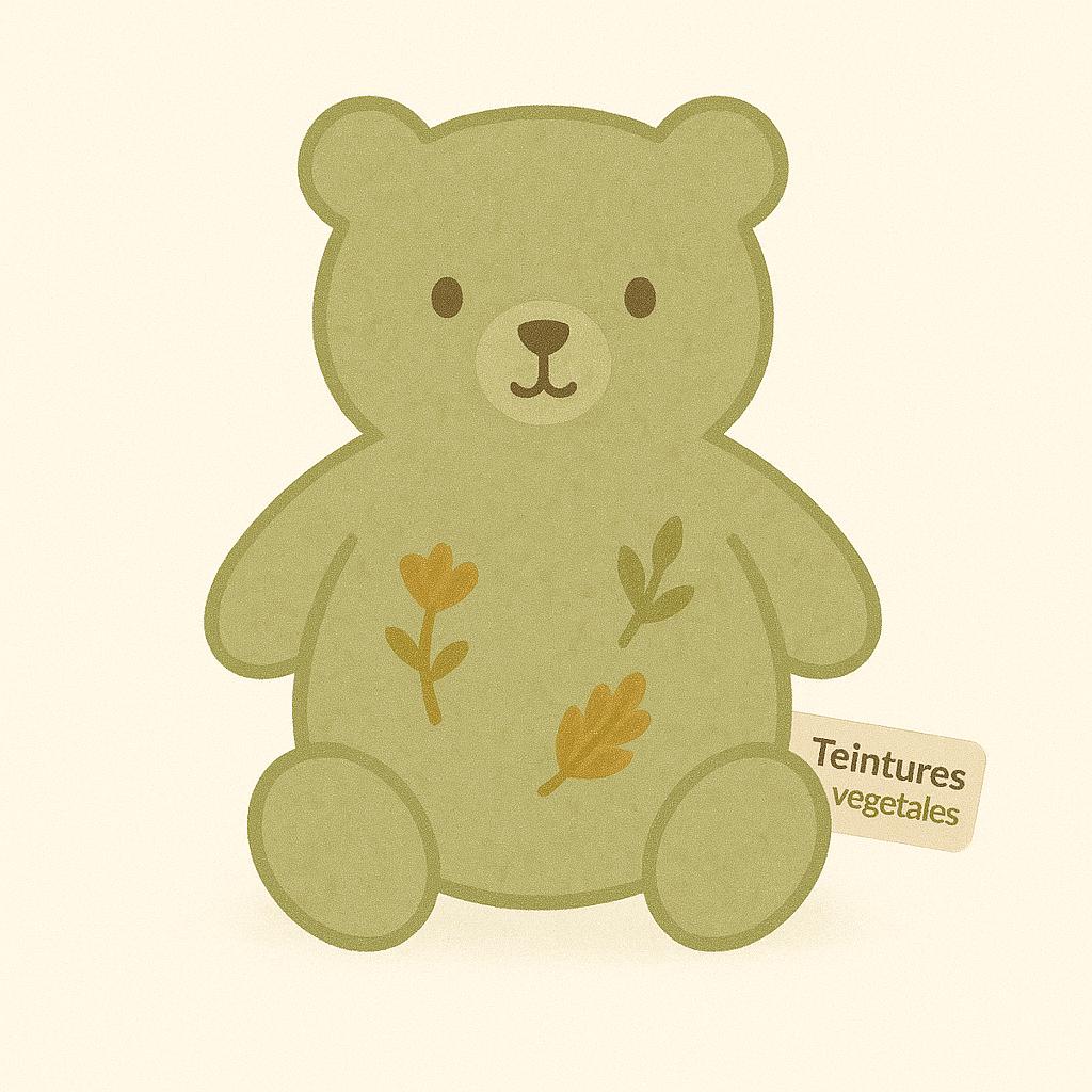 Peluches teintes naturellement